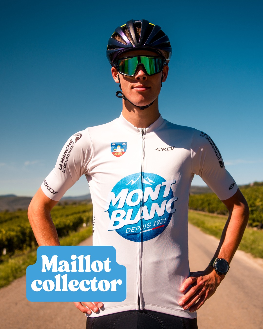 🎽 Un maillot cycliste / tee-shirt de running collector offert à tous les participants !

Ce design beige emblématique rend hommage à l’univers graphique des crèmes Mont Blanc, tout en faisant un clin d’œil historique aux tenues portées par les soldats ayant débarqué sur les plages de Normandie.

Un symbole fort, entre héritage, sport et histoire. 🪖

𝐈𝐧𝐟𝐨𝐫𝐦𝐚𝐭𝐢𝐨𝐧𝐬 & 𝐢𝐧𝐬𝐜𝐫𝐢𝐩𝐭𝐢𝐨𝐧𝐬 ⤵️
✍️ https://cyclomontblanc.fr

#CyclosportiveMontBlanc #CycloMontBlanc #RunningMontBlanc #SainteMereEglise #Cyclo #Gravel #Cyclisme #Cyclosport #Route #Velo #VeloRoute #Cycling #CyclingEvent #CyclingFrance #CycloTourisme
#Running #CourseAPied #Run #10km #5km #FFA
#Normandie #Manche #Cotentin #DDayLand
#LaurentJalabert #Jaja #EKOI #SMH #CLSO